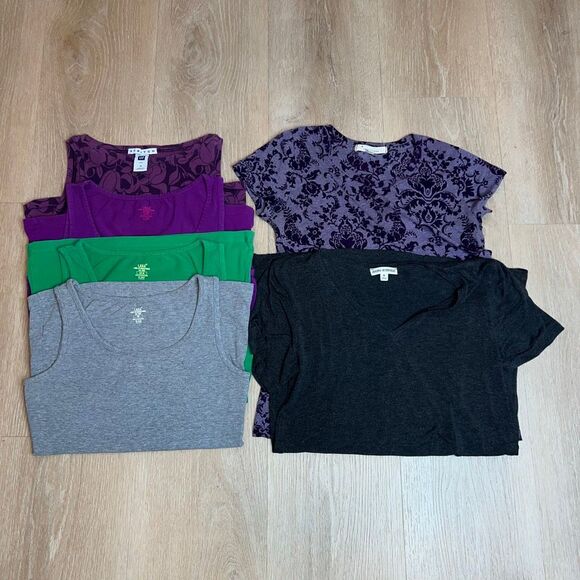 Gap Stretch, L.O.G.G. H&M, Zenana Outfitters, Forever 21, Tanks & Tees Women’s M - Picture 10 of 10
